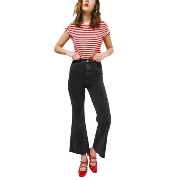 ROLLA'S Charcoal Flare Jeans - Picture 1 of 9